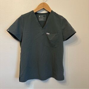 FIGS Catarina Technical Collection Short Sleeve V-Neck Scrub Top